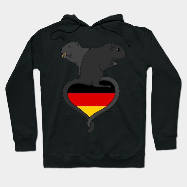 Gerbil Germany (dark) Hoodie by RampArt